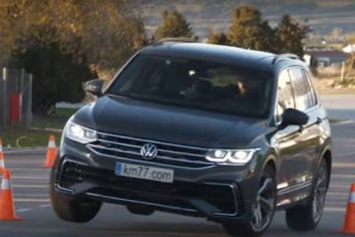 Volkswagen Tiguan удивил на «лосином тесте»: рулится лучше, чем Golf (ВИДЕО)