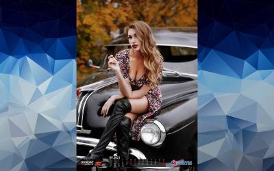 Жаркий календарь-2021: белорусские девушки и редкие машины