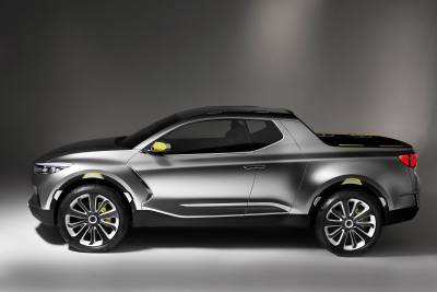 Hyundai начала тесты пикапа Santa Cruz на замерзшем озере